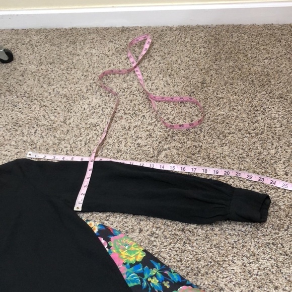 MSGM Floral Pleat Dress Size 38 IT US 2 Black - Picture 9 of 10